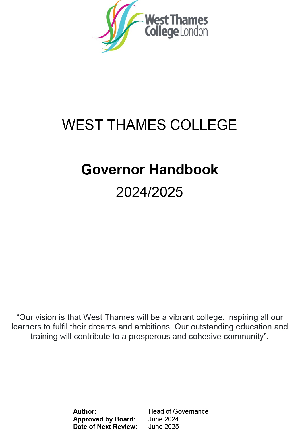 Governor Handbook 2024 25