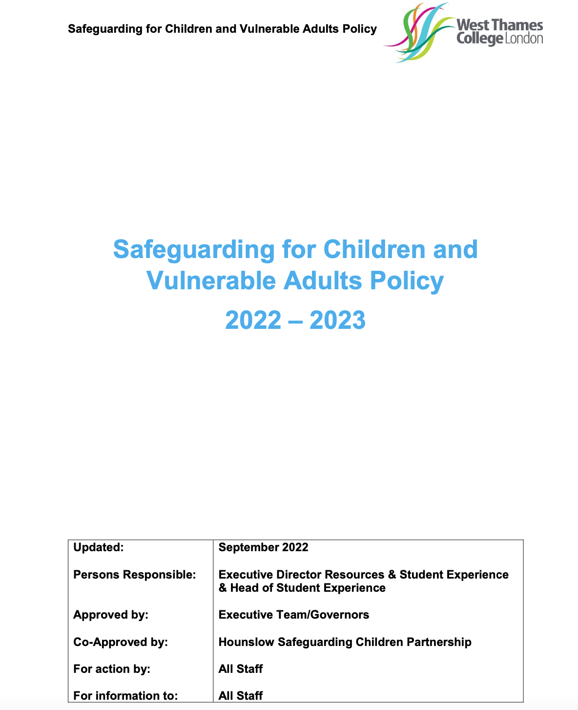 Safeguarding