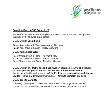 GCSE Exams 2022 pdf