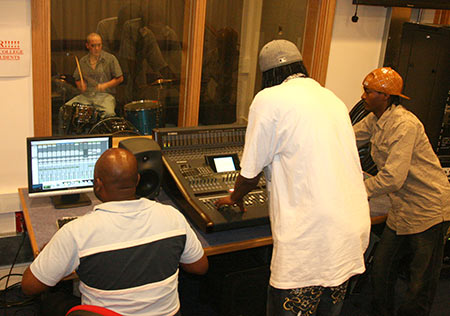 music recording studio